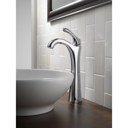 Delta-792-DST-Installed Faucet in Chrome