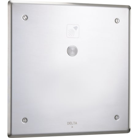 Delta Push Button Hardwire Metering Electronic Shower System with 8" Control Box Less Shower Outlet Supply from the Commercial Series Chrome