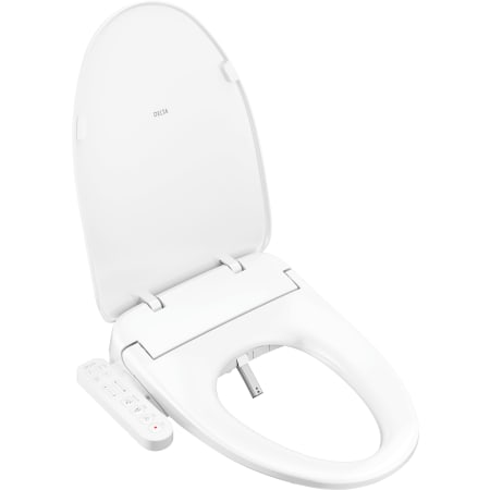 Delta Refresh Standard Elongated Bidet Seat with Fixed Control Panel White
