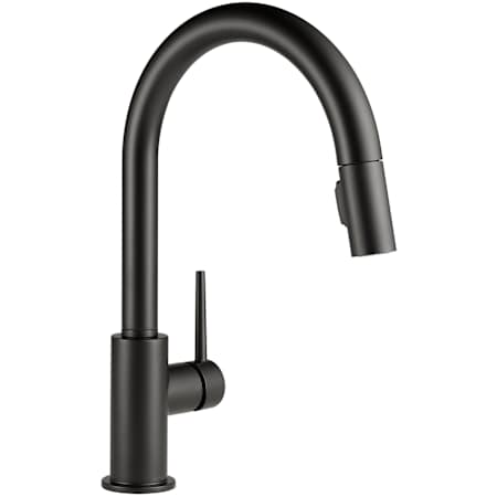 Delta Trinsic Pull-Down Kitchen Faucet with Magnetic Docking Spray Head - Includes Lifetime Warranty Matte Black