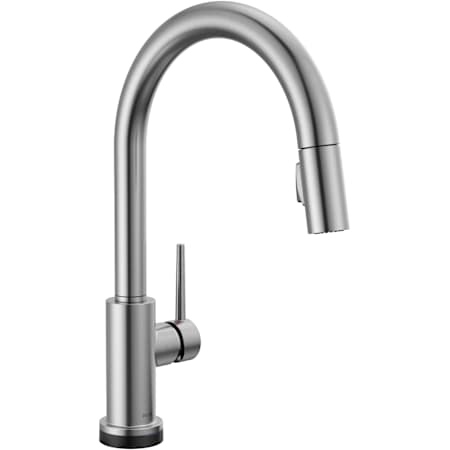 Delta Trinsic 1.8 GPM Single Hole Pull Down Touchless Kitchen Faucet with Touch2O, MagnaTite, Diamond Seal and Touch-Clean Technologies Arctic Stainless