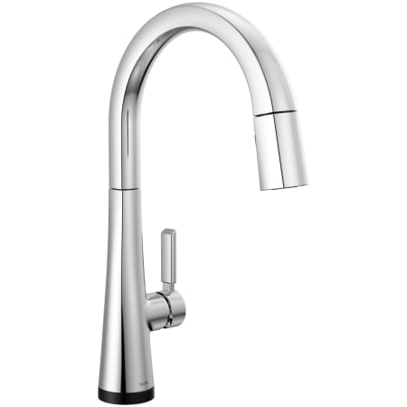 Delta Monrovia 1.8 GPM Deck Mounted Pull Down Kitchen Faucet with DIAMOND Seal, Touch-Clean, MagnaTite, and Touch2O Technologies Lumicoat Chrome