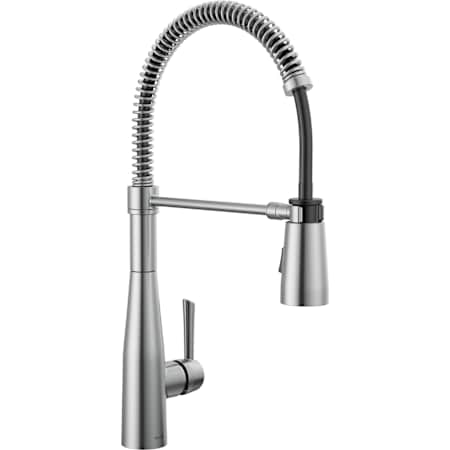 Delta Essa 1.8 GPM Single Hole Pre-Rinse Pull Down Kitchen Faucet - Includes Escutcheon Arctic Stainless