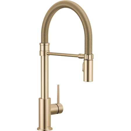 Delta Trinsic 1.8 GPM Single Hole Pre-Rinse Pull Down Kitchen Faucet Champagne Bronze