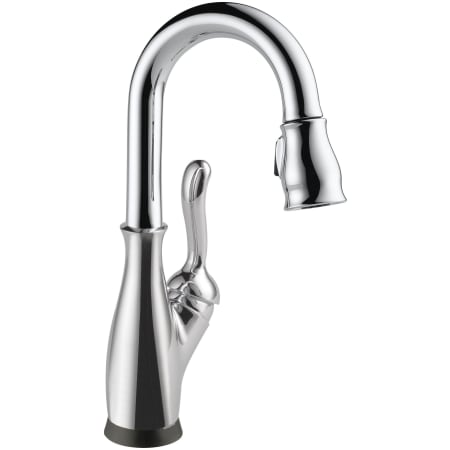 Delta Leland 1.8 GPM Single Hole Pull Down Touchless Bar Faucet with Touch2O, Touch-Clean, MagnaTite Docking and Diamond Seal Cartridge Technologies Chrome