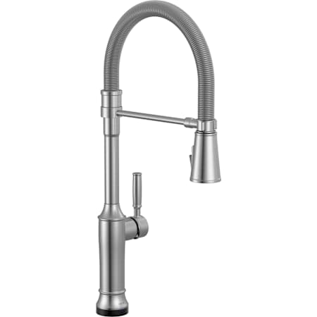 Delta Renaldi 1.8 GPM Single Hole Pre-Rinse Kitchen Faucet with Touchless and On/Off Touch Activation, Magnetic Docking Spray Head and ProClean Spray Lumicoat Arctic Stainless