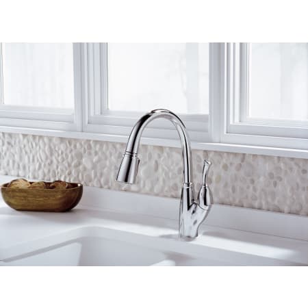 Delta-989-DST-Installed Faucet in Chrome