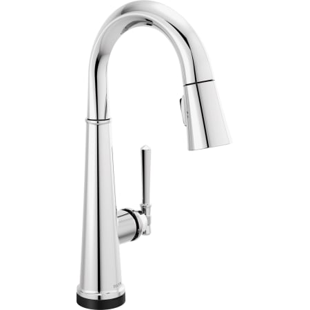 Delta Emmeline 1.8 GPM Pull-Down Bar/Prep Faucet with On/Off Touch Activation and Magnetic Docking Spray Head Lumicoat Chrome