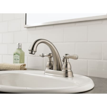Delta-B2596LF-Installed Faucet in Brilliance Stainless