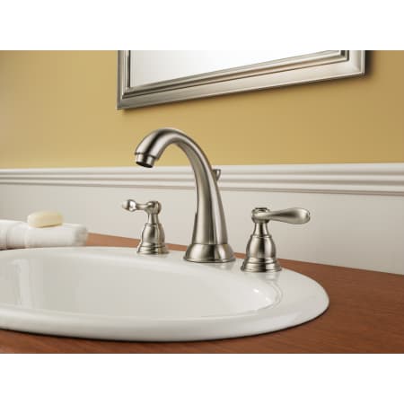 Delta-B3596LF-Installed Faucet in Brilliance Stainless