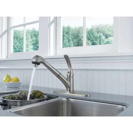 Delta-B4310LF-Running Faucet in Brilliance Stainless