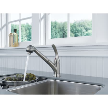 Delta-B4310LF-Running Faucet in Brilliance Stainless