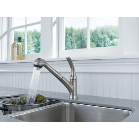 Delta-B4310LF-Running Faucet in Brilliance Stainless