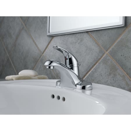 Delta-B510LF-Installed Faucet in Chrome