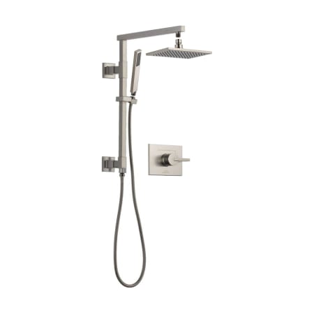 Delta Vero Pressure Balanced Shower System with Shower Head, Hand Shower, Slide Bar, Hose, and Valve Trim Brilliance Stainless