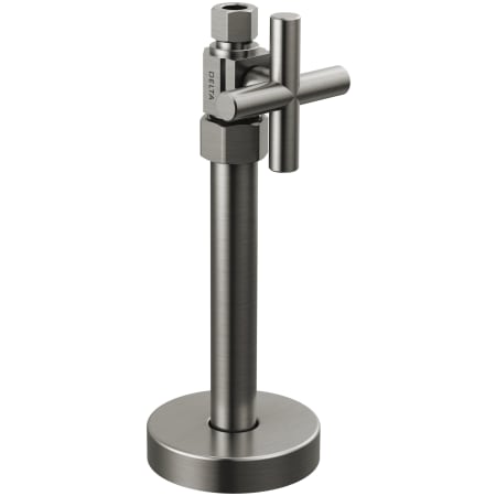 Delta Straight Supply Stop Valve with Cross Handle - Less Supply Line Black Stainless