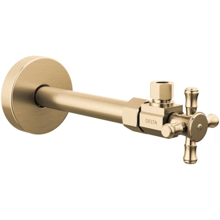 Delta Angled Supply Stop Valve with Cross Handle - Less Supply Line Champagne Bronze