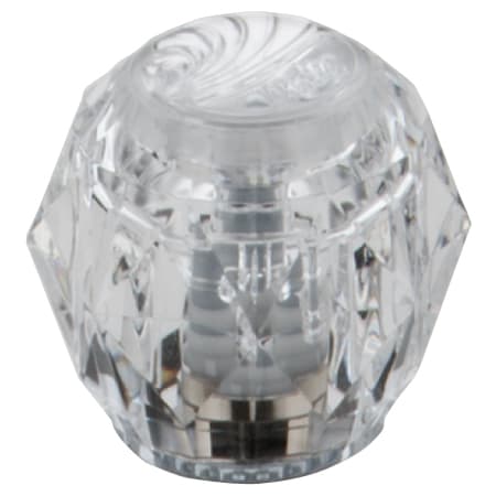 Delta Two Traditional / Classic Clear Knob Handle from the Classic Collection Chrome