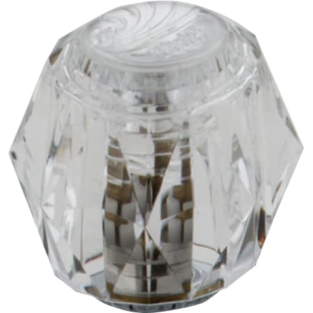 Delta One Traditional / Classic Clear Knob Handle from the Standard Collection Clear / Chrome
