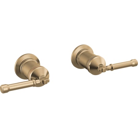 Delta Broderick Lever Handle Kit for Wall Mount Tub Filler Lumicoat Champagne Bronze