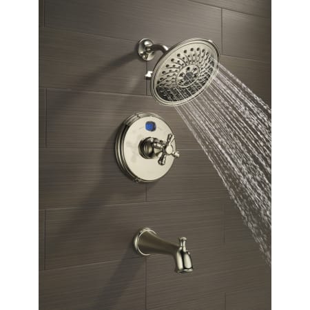 Delta-H795-Running Tub and Shower Trim in Brilliance Polished Nickel