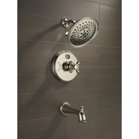 Delta-H795-Tub and Shower Trim in Brilliance Polished Nickel