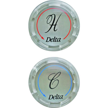 Delta Two Button Set Chrome