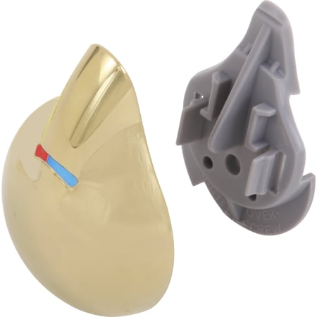 Delta Temperature Dial and Cover Brilliance Polished Brass