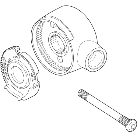 Delta Handle Assembly for 1700 Series Brilliance Stainless