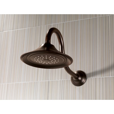 Delta-RP34356-Installed Shower Head in Venetian Bronze