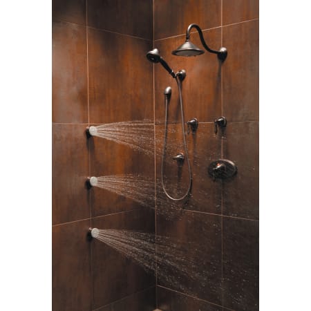 Delta-RP34356-Running Shower System View in Venetian Bronze