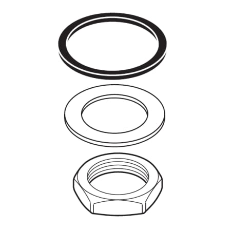 Delta Replacement Gasket, Washer, and Nut Chrome