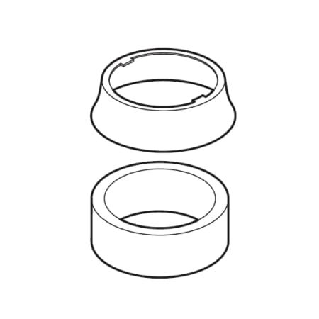 Delta Escutcheon and Gasket for Pull-Out Kitchen Faucet Arctic Stainless