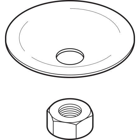 Delta Classic Washers and Nut Chrome