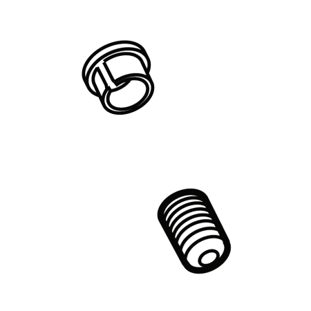 Delta Talbott Replacement Button and Set Screw Brilliance Stainless