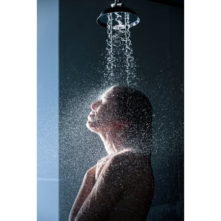 Delta-RP70173-Shower Head in Use in Chrome