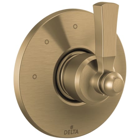Delta Dorval Three Function Diverter Valve Trim Less Rough-In Valve - Two Independent Positions, One Shared Position Champagne Bronze