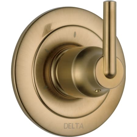 Delta Trinsic Three Function Diverter Valve Trim Less Rough-In Valve - Two Independent Positions, One Shared Position Champagne Bronze