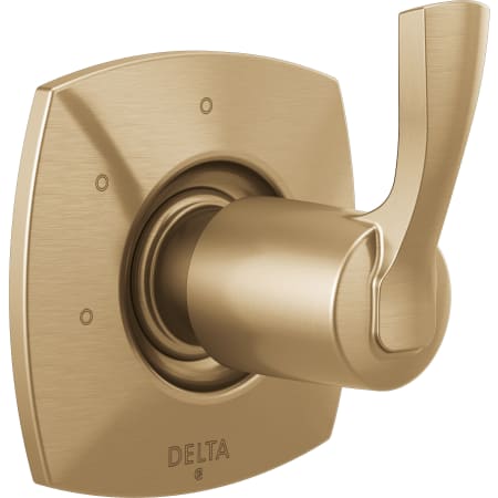 Delta Stryke Three Function Diverter Valve Trim Less Rough-In Valve - Two Independent Positions, One Shared Position Lumicoat Champagne Bronze