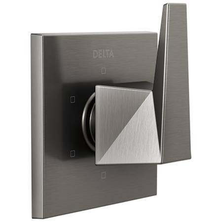 Delta Trillian Six Function Diverter Valve Trim Less Rough-In Valve - Three Independent Positions, Three Shared Positions Black Stainless