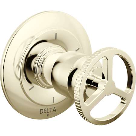 Delta Trinsic Six Function Diverter Valve Trim with Wheel Handle, Less Rough-In Valve - Three Independent Positions, Three Shared Positions Brilliance Polished Nickel
