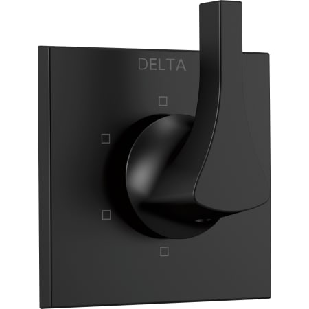 Delta Zura Six Function Diverter Valve Trim Less Rough-In Valve - Three Independent Positions, Three Shared Positions Matte Black