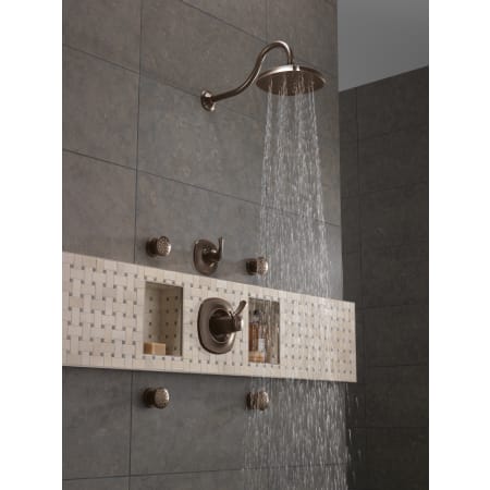 Delta-T11992-Running Shower System in Venetian Bronze