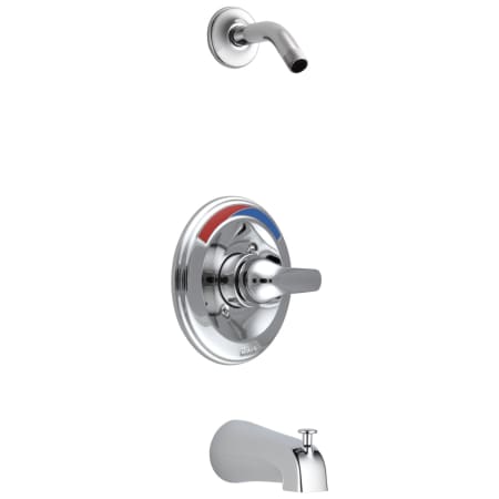 Delta Commercial Monitor 13 Series Single Function Pressure Balanced Tub and Shower Trim Package - Less Shower Head and Rough-In Valve Chrome