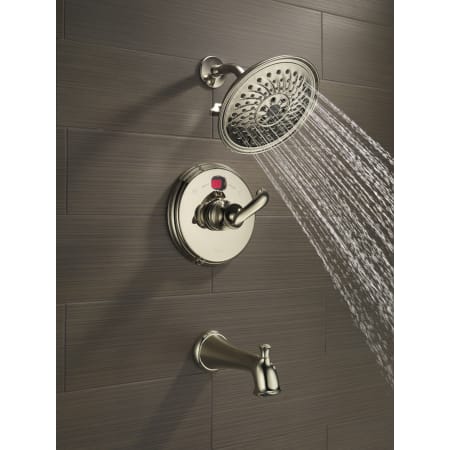 Delta-T14000-T2O-LHP-Running Tub and Shower Trim in Brilliance Polished Nickel