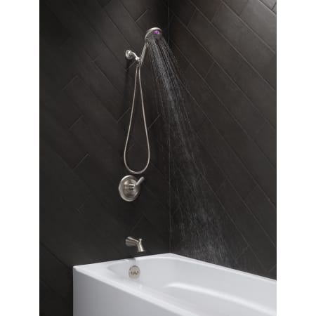 Delta-T14038-Running Tub and Shower Trim in Brilliance Stainless