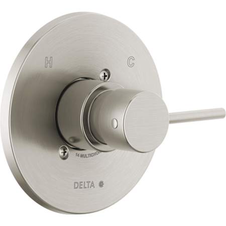 Delta Modern Pressure Balanced Valve Trim Only with Single Lever Handle - Less Rough In Brilliance Stainless