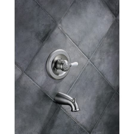 Delta-T14178LHP-Valve Trim and Tub Faucet in Brilliance Stainless