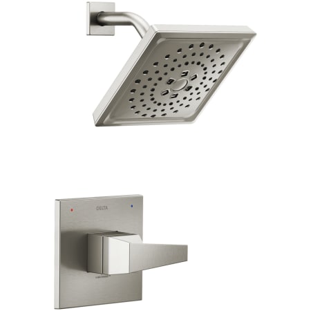 Delta Trillian Monitor 14 Series Single Function Pressure Balanced Shower Only - Less Rough-In Valve Lumicoat Stainless