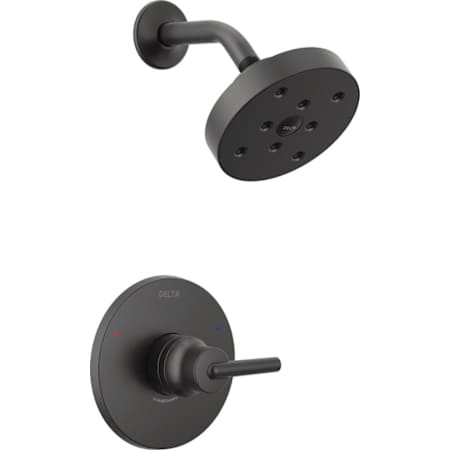 Delta Trinsic Monitor 14 Series Single Function Pressure Balanced Shower Only - Less Rough-In Valve Matte Black